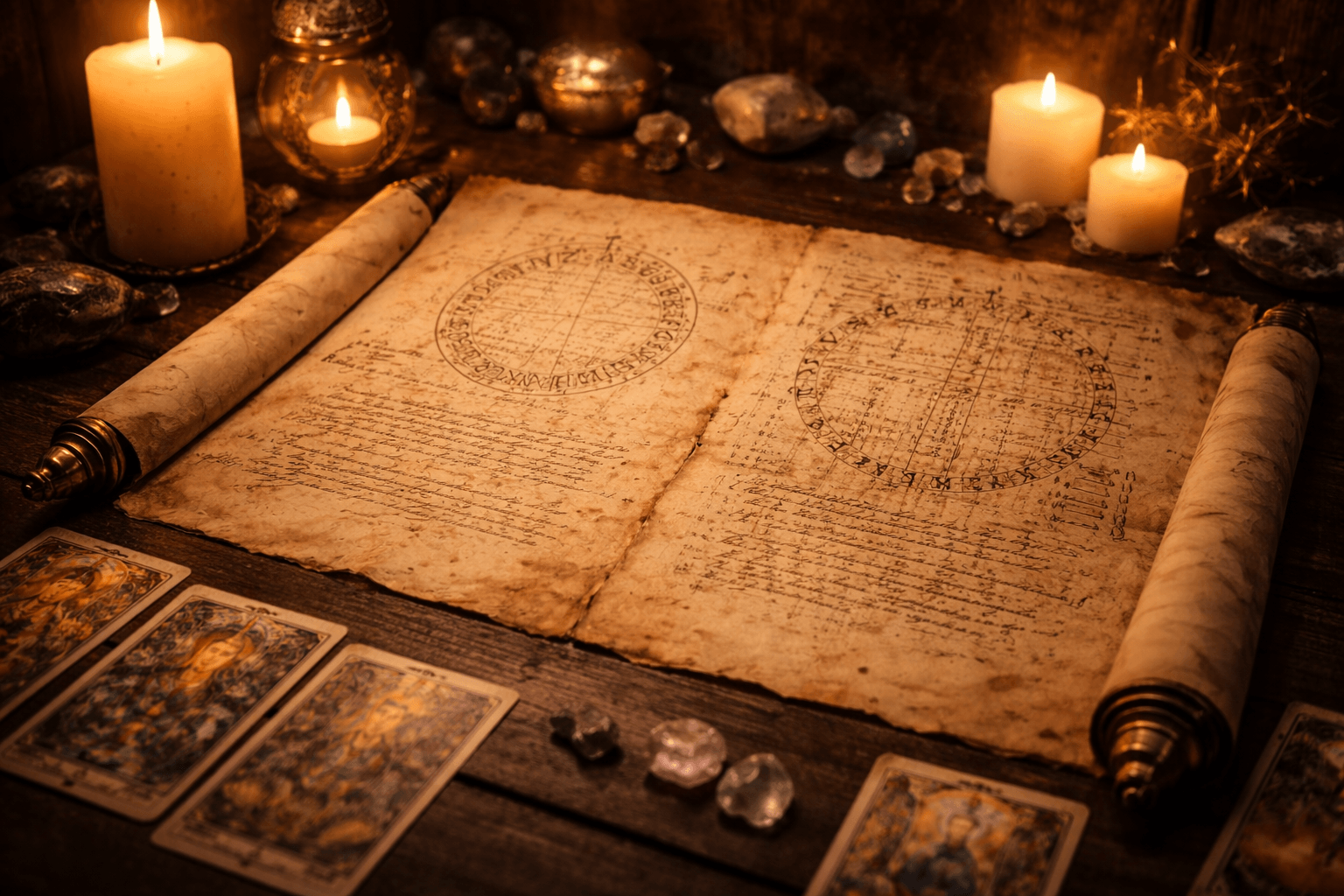 Rueda de Pitágoras para calcular la línea de la vida numerológica